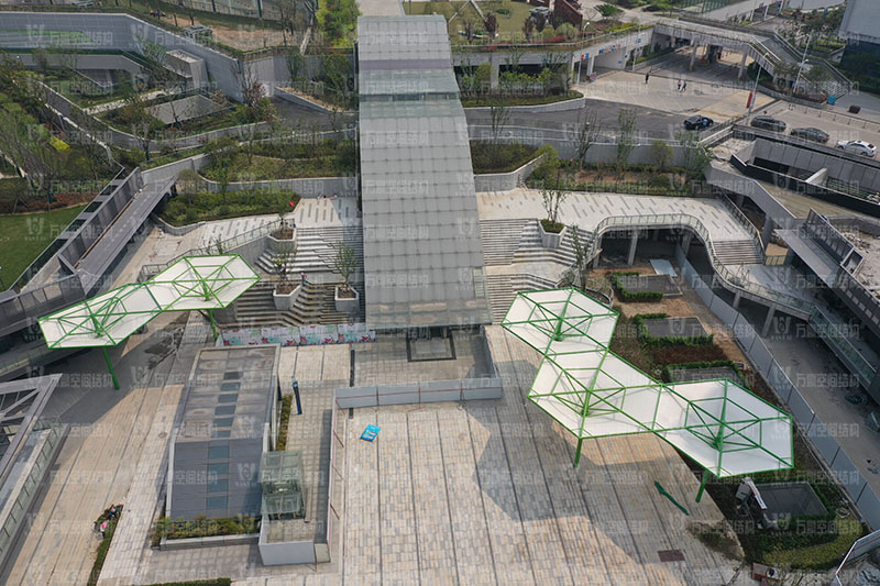 五鄉地鐵站傘狀PTFE膜結構項目