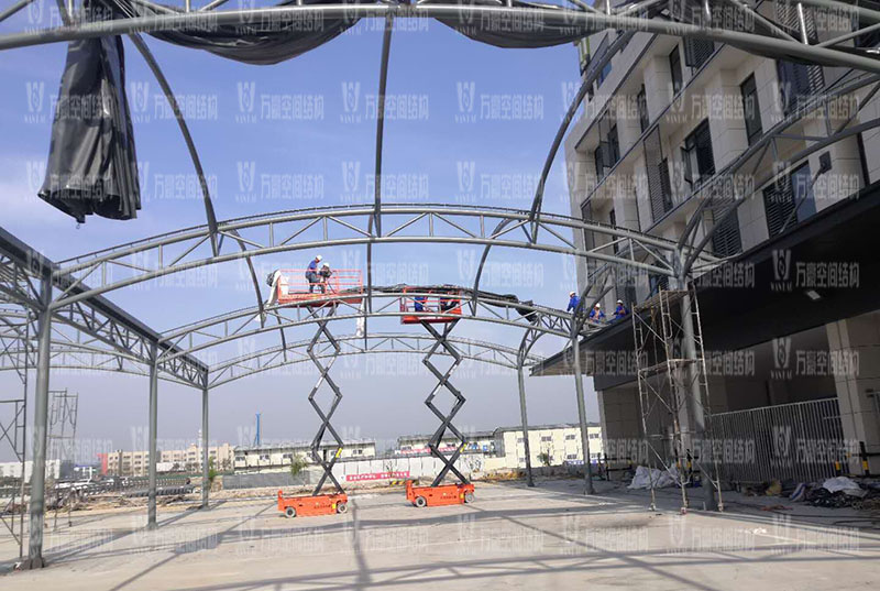 奉化方橋農副膜結構雨棚工程項目竣工