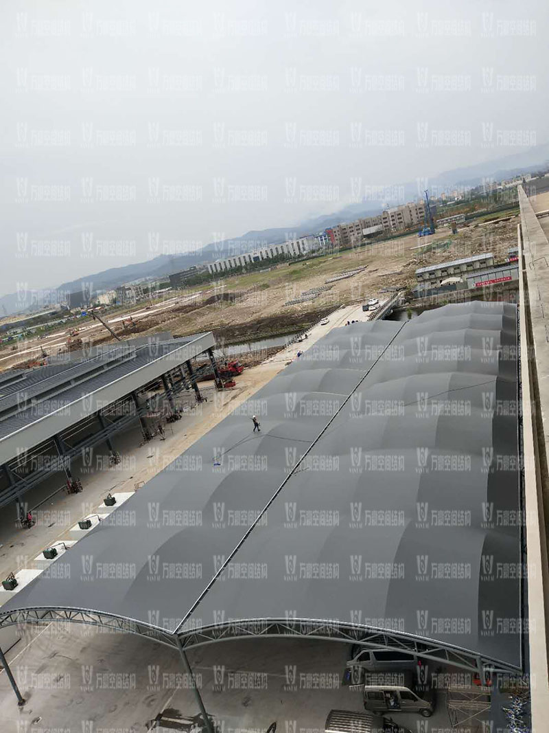 奉化方橋農副膜結構雨棚工程項目竣工