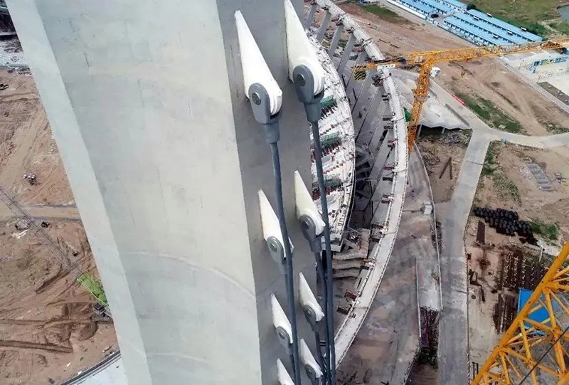 援建柬埔寨體育場 索網張拉圓滿完成