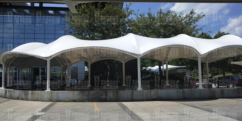 膜結構停車棚的安裝工藝是怎樣的？膜結構車棚安裝步驟有哪些？