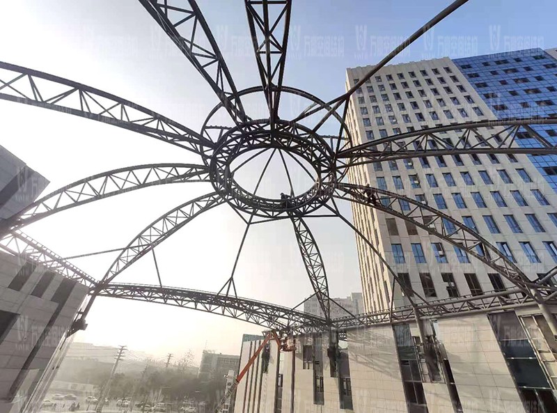 新泰卓越·財富廣場異型鋼結構項目