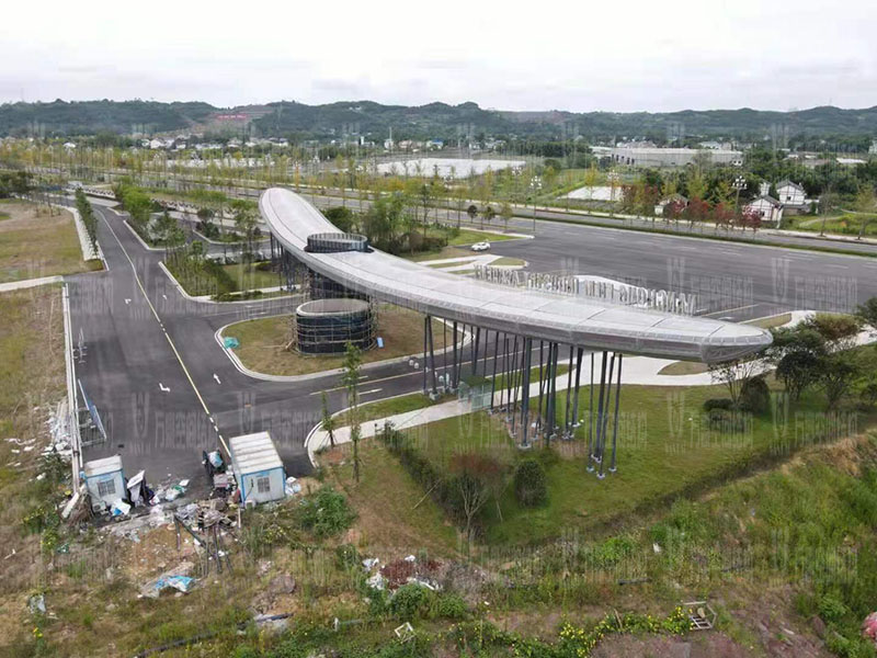 四川南充電影學院景觀膜結構項目賞析