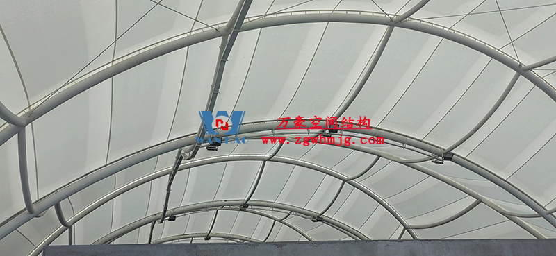 寧波諾丁漢大學室外運動場地改擴建項目膜結構工程接近尾聲