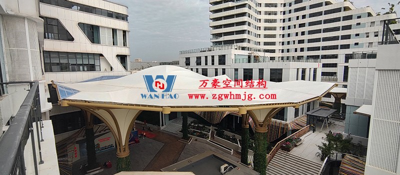 中國東盟特色商品匯聚中心膜鋼構工程完工