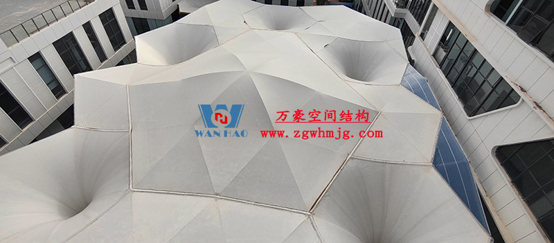 中國東盟特色商品匯聚中心膜鋼構工程完工