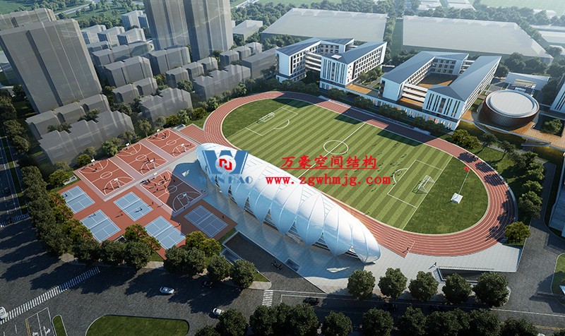 龍泉市體育場鋼膜結構工程完工 龍泉市體育場鋼膜結構工程完工