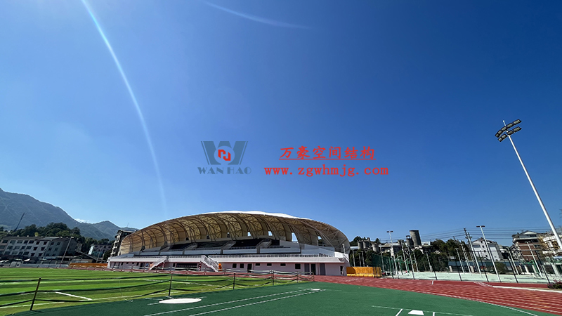 龍泉市體育場鋼膜結構工程完工 龍泉市體育場鋼膜結構工程完工
