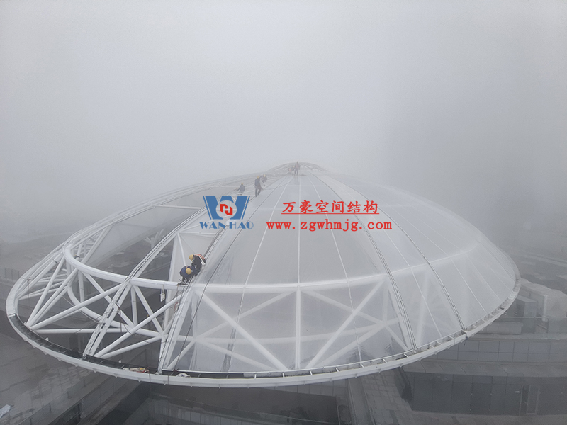 明宇廣場(chǎng)6號(hào)地塊商業(yè)(萬(wàn)達(dá)廣場(chǎng))改造項(xiàng)目鋼膜結(jié)構(gòu)ETFE蓋頂天幕工程 明宇廣場(chǎng)6號(hào)地塊商業(yè)(萬(wàn)達(dá)廣場(chǎng))改造項(xiàng)目鋼膜結(jié)構(gòu)ETFE蓋頂天幕工程