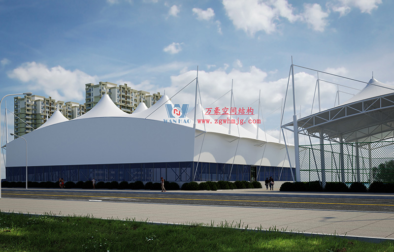 萬豪2023第6標-溫州惠民路西側綠地球場鋼膜結構工程