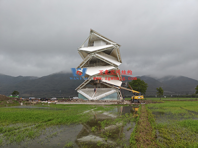 萬豪2023第8標-數智農業產業園先行啟動區塊項目設計施工總承包-瞭望塔膜結構工程