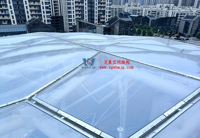 驚艷的藝術品|合肥文一塘溪津門天幕鋼結構及ETFE氣枕膜工程 驚艷的藝術品|合肥文一塘溪津門天幕鋼結構及ETFE氣枕膜工程