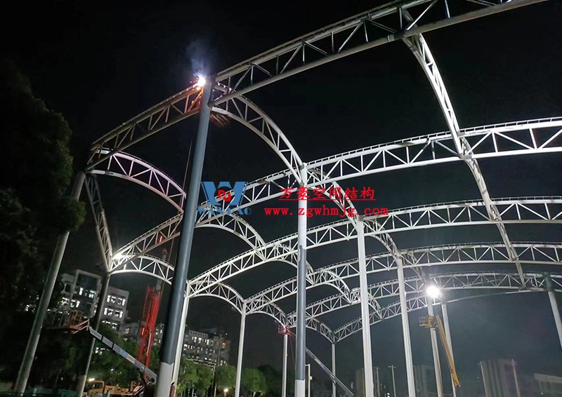 國網江西省電力有限公司培訓中心實訓基地改造膜結構項目最新施工進度