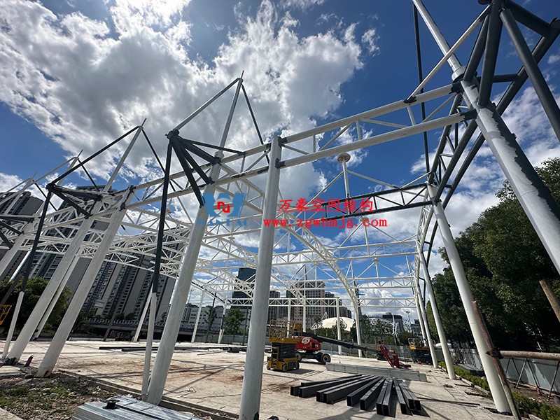 溫州惠民路西側綠地球場鋼結構