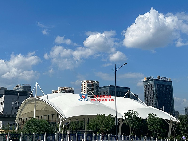 封閉式ptfe膜結構籃球館來了 封閉式ptfe膜結構籃球館來了