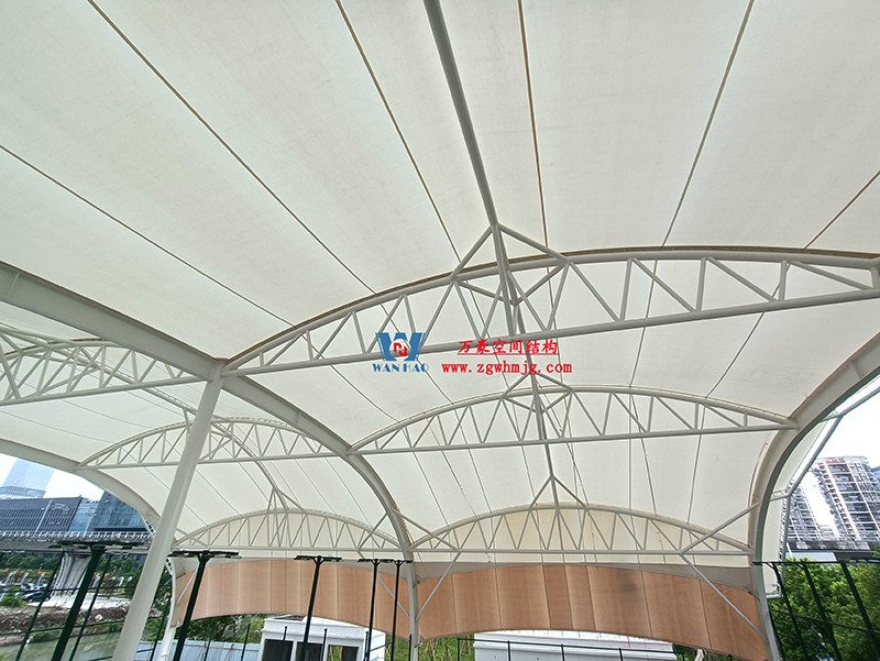 封閉式ptfe膜結構籃球館來了 封閉式ptfe膜結構籃球館來了