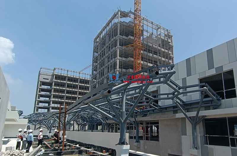 嘉興長安里ETFE氣枕鋼膜結(jié)構(gòu)頂棚工程現(xiàn)場學(xué)習(xí)觀摩會 嘉興長安里ETFE氣枕鋼膜結(jié)構(gòu)頂棚工程現(xiàn)場學(xué)習(xí)觀摩會