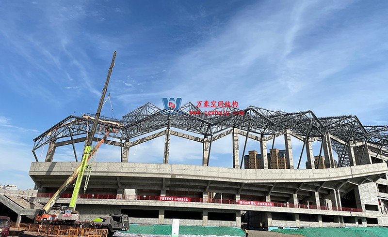 張掖奧體中心建設項目（EPC）總承包體育場PTFE膜結構專業分包工程