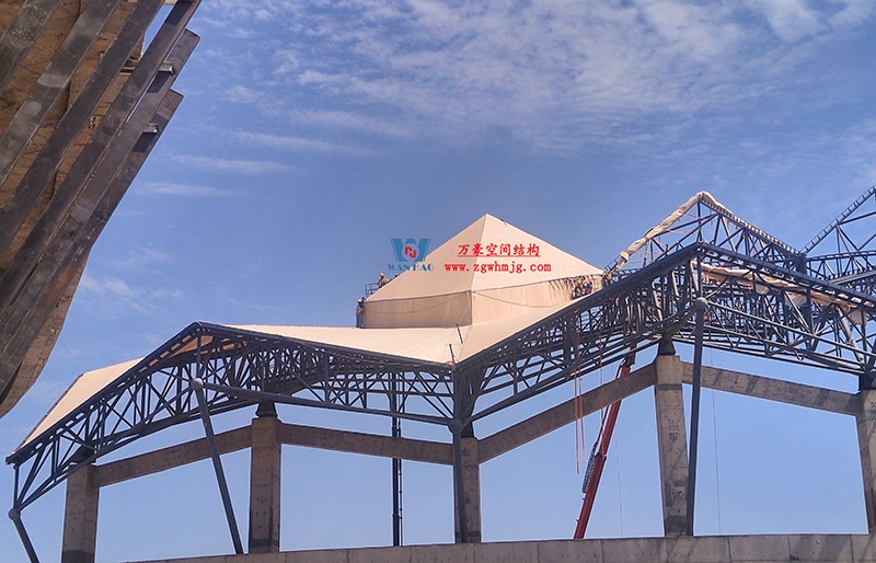 張掖奧體中心建設項目（EPC）總承包體育場PTFE膜結構專業分包工程