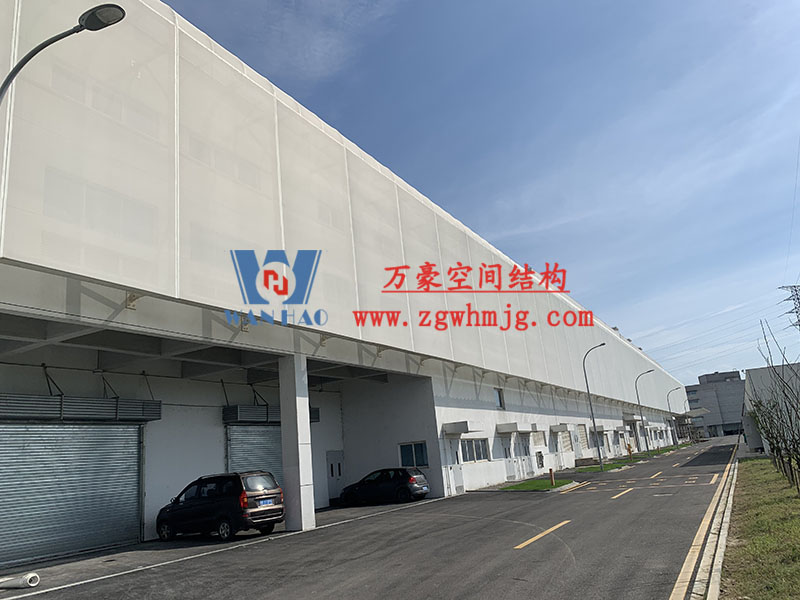 寧波益富樂公司新廠房外立面PTFE網格膜結構工程