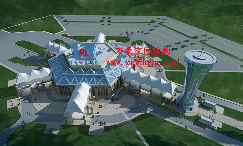 青海茶卡鹽湖天空之境集散中心鋼膜結構項目 青海茶卡鹽湖天空之境集散中心鋼膜結構項目