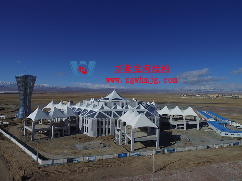 青海茶卡鹽湖天空之境集散中心鋼膜結構項目 青海茶卡鹽湖天空之境集散中心鋼膜結構項目