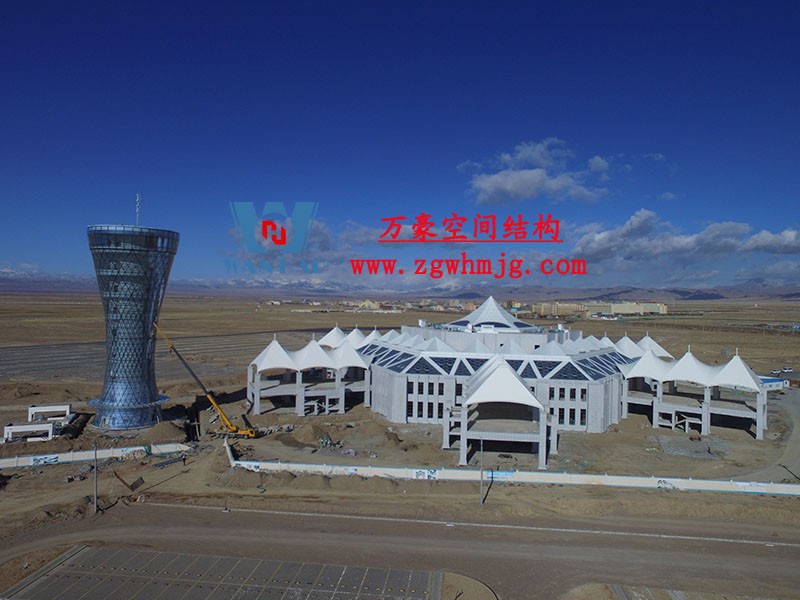 青海茶卡鹽湖天空之境集散中心鋼膜結構項目