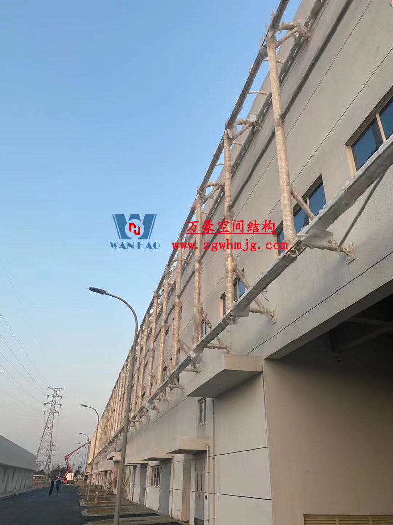 寧波益富樂公司新廠房外立面PTFE網格膜結構工程