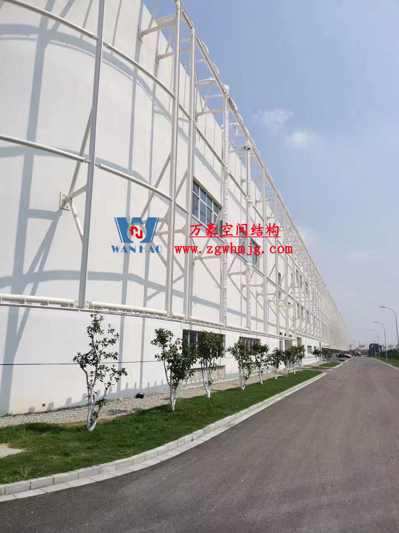寧波益富樂公司新廠房外立面PTFE網格膜結構工程
