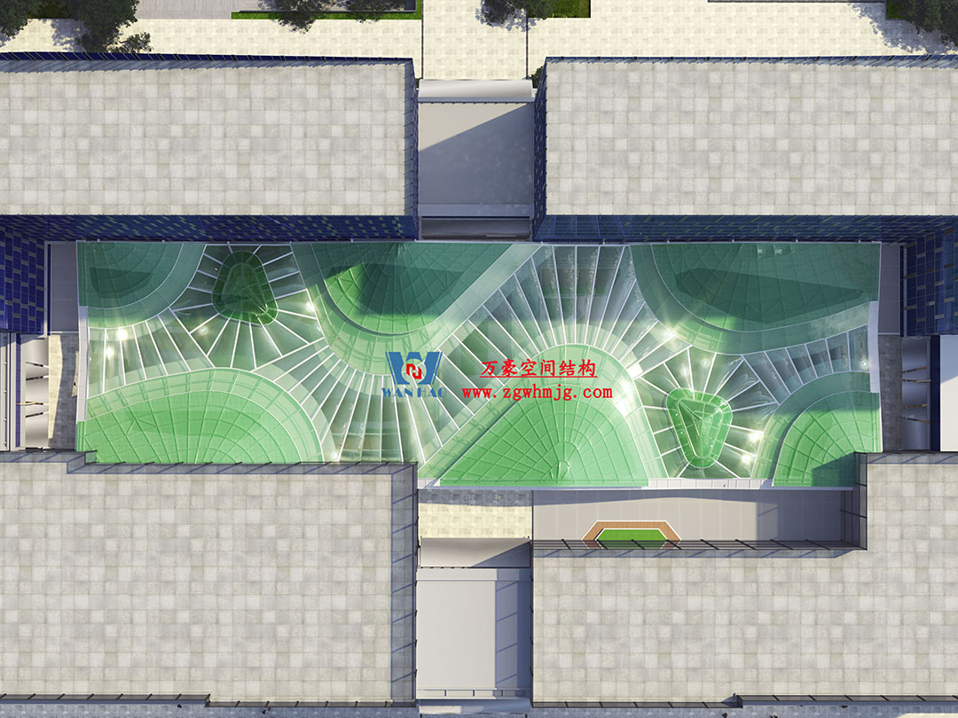 博多森谷項目中庭etfe膜結構工程