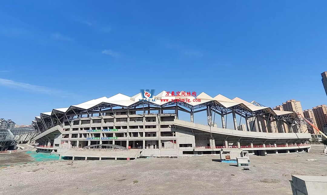 張掖奧體中心建設項目（EPC）總承包體育場PTFE膜結構專業分包工程