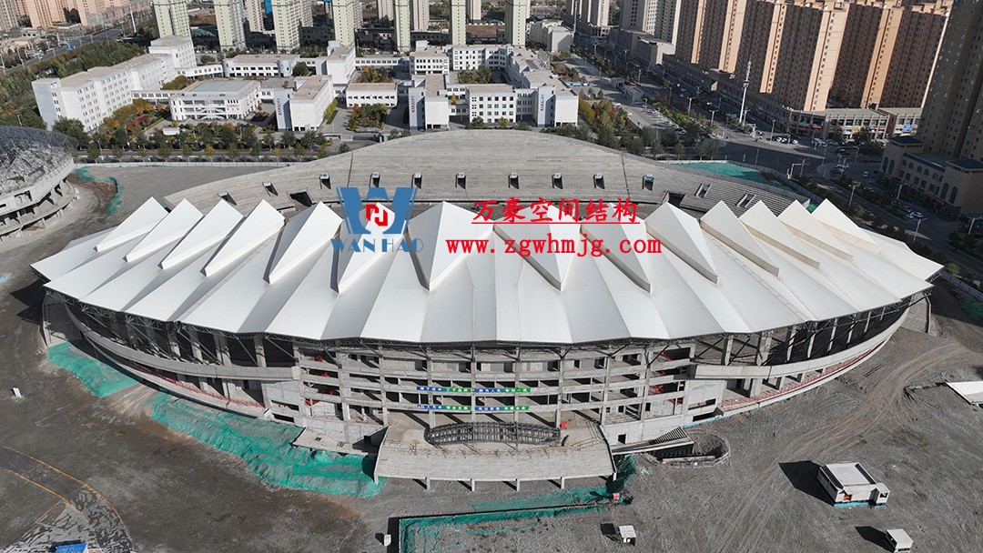 張掖奧體中心建設項目（EPC）總承包體育場PTFE膜結構專業分包工程
