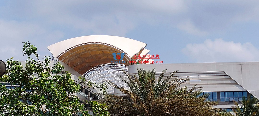施工加速，這個PTFE膜結構天幕即將完工！