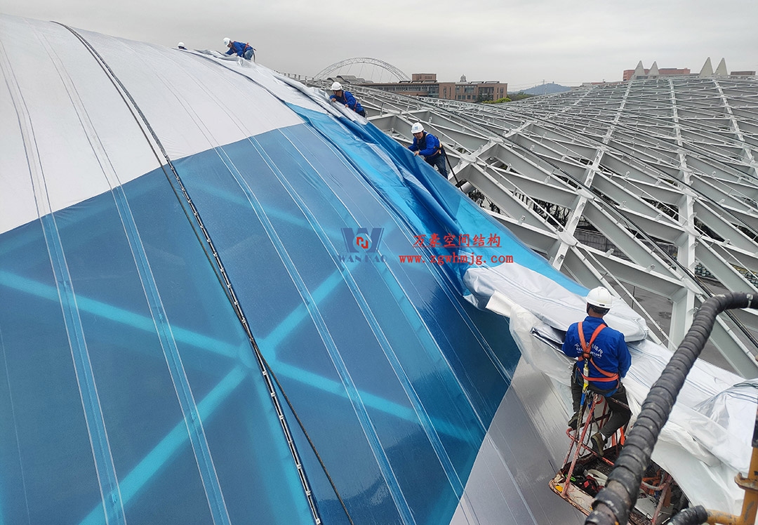上海工程技術大學松江校區風雨操場ETFE膜結構項目