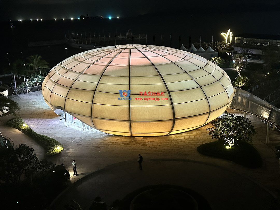 京基大梅沙酒店多功能活動(dòng)廳鋼膜結(jié)構(gòu) 京基大梅沙酒店多功能活動(dòng)廳鋼膜結(jié)構(gòu)