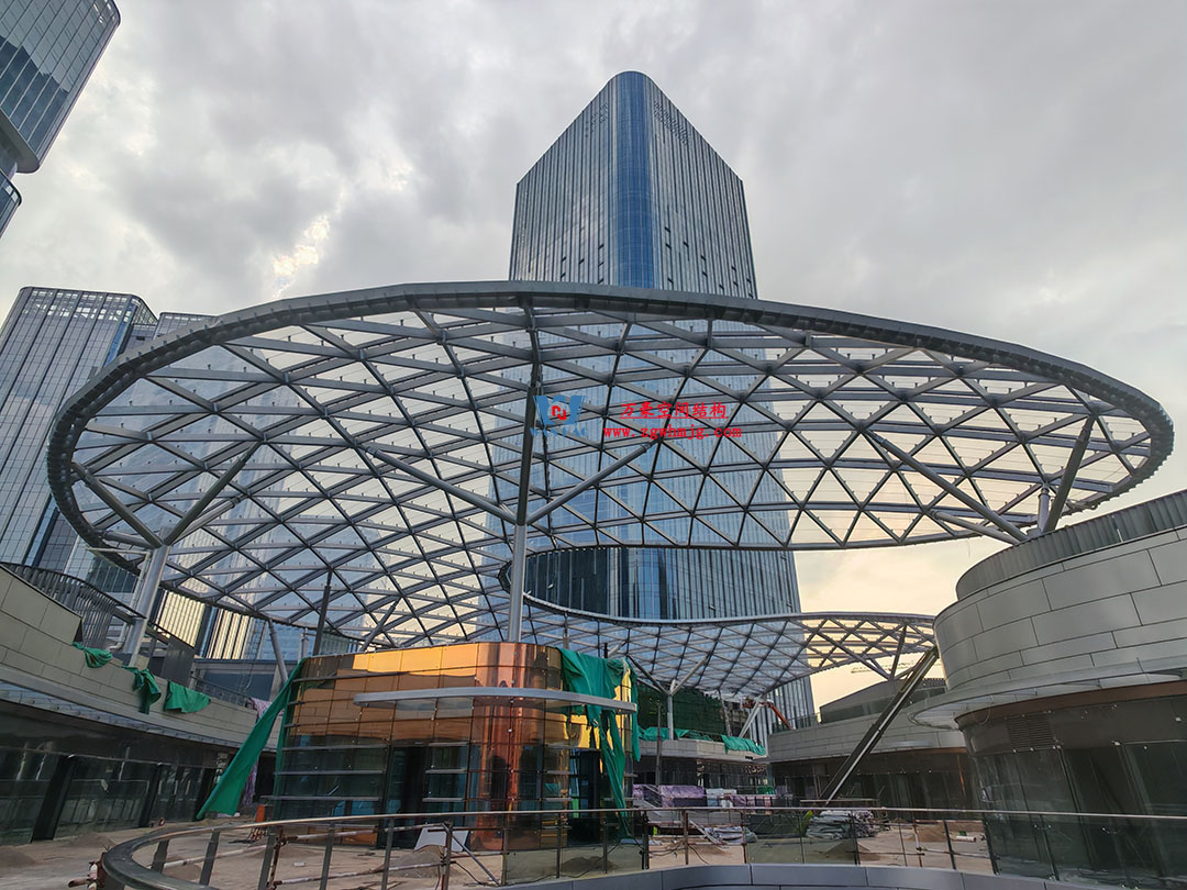 紹興華發金融活力城ETFE膜結構商業天幕 紹興華發金融活力城ETFE膜結構商業天幕