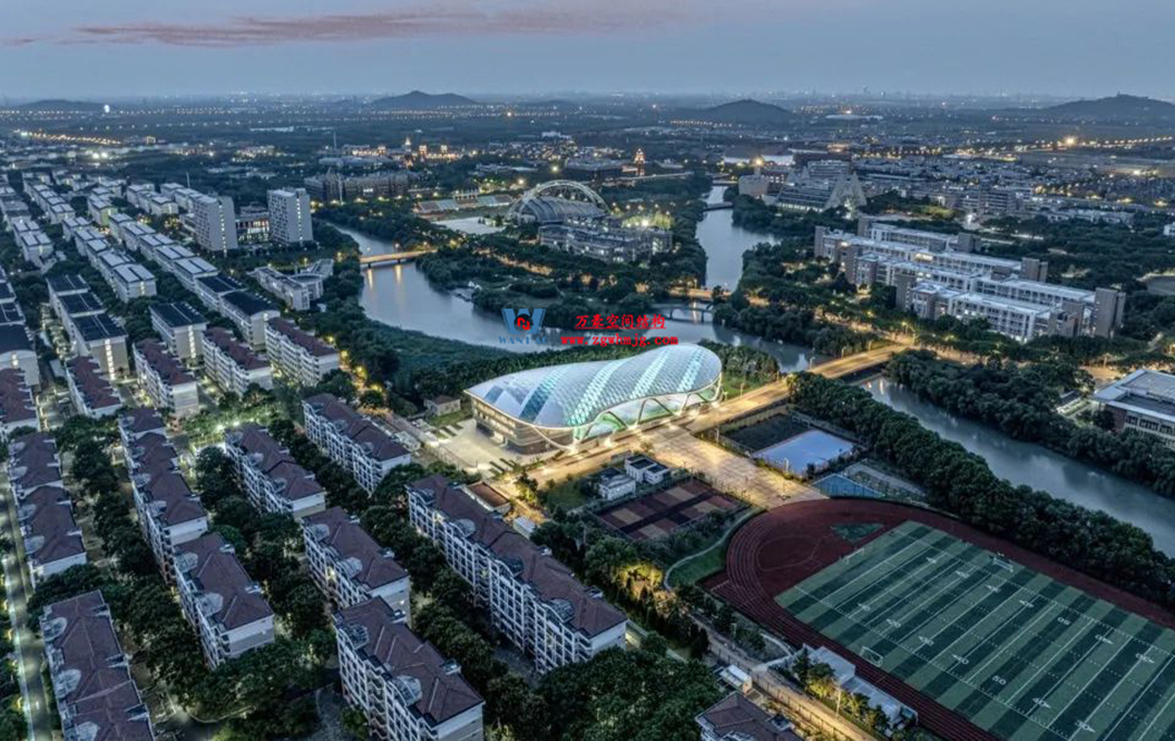 帆影碧波|風雨操場上的ETFE膜結構穹頂