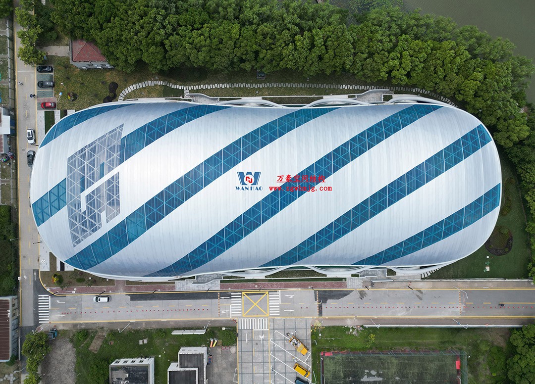 帆影碧波|風雨操場上的ETFE膜結構穹頂