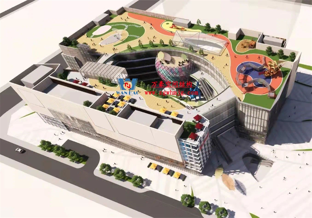 廣州從化鳳凰新天地商業街天幕項目：ETFE PTFE膜結構打造城市靈動