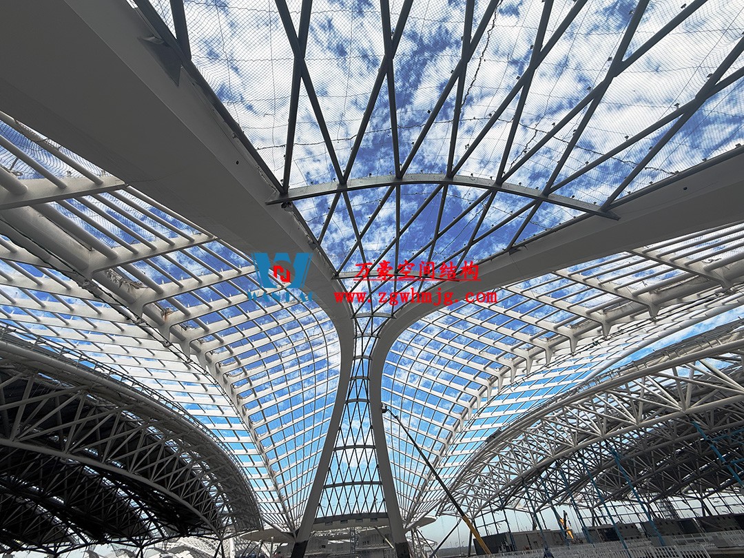 鄭州中原高鐵港數字展貿城ETFE膜結構 PTFE膜結構項目 鄭州中原高鐵港數字展貿城ETFE膜結構 PTFE膜結構項目