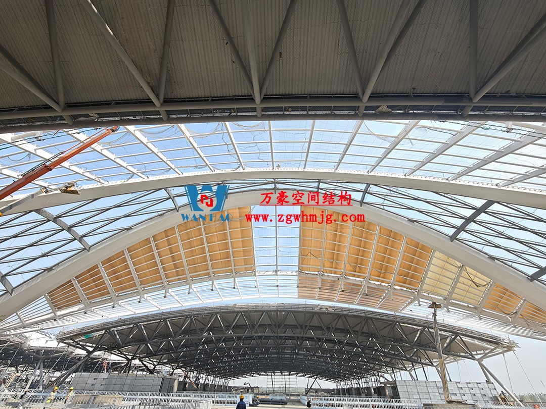 鄭州中原高鐵港數字展貿城ETFE膜結構 PTFE膜結構項目 鄭州中原高鐵港數字展貿城ETFE膜結構 PTFE膜結構項目