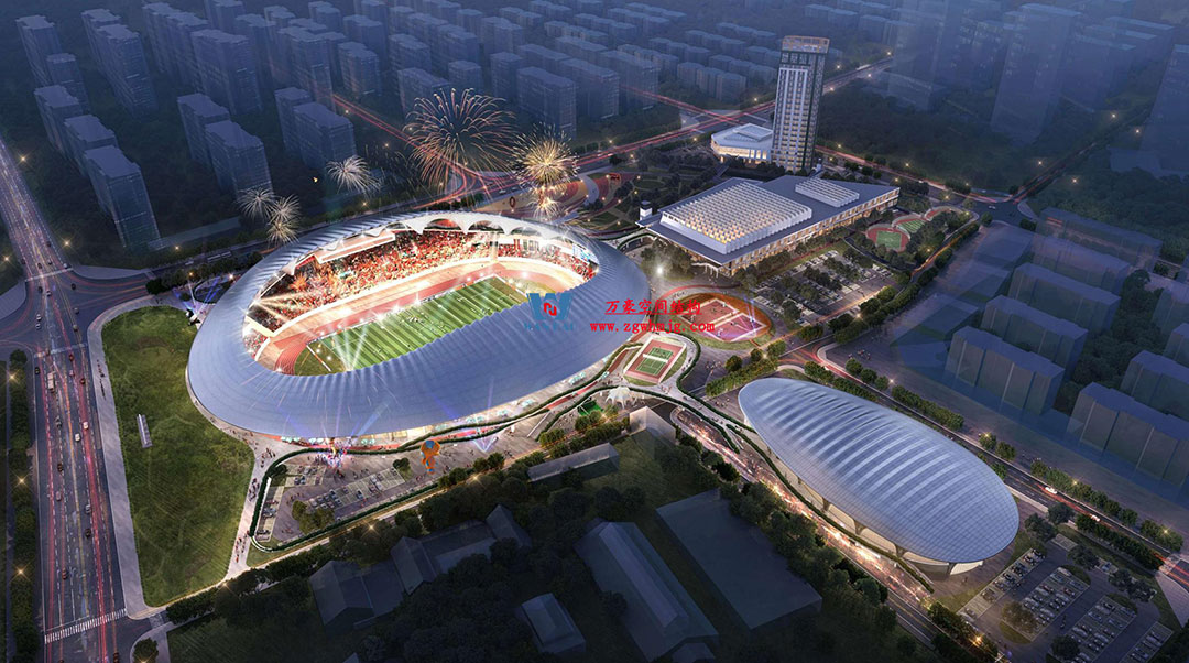 萬豪中標-山東蓬萊PEFE膜結(jié)構(gòu)體育場