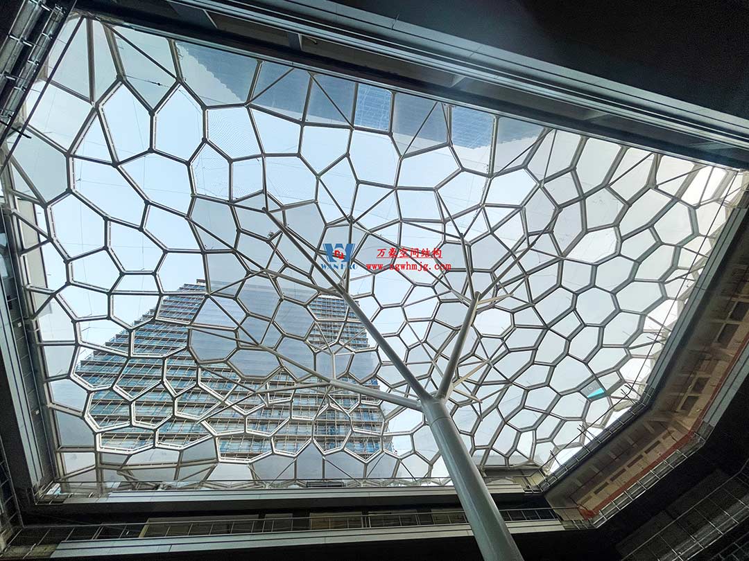 安吉云安里ETFE氣枕商業天幕圓滿完工