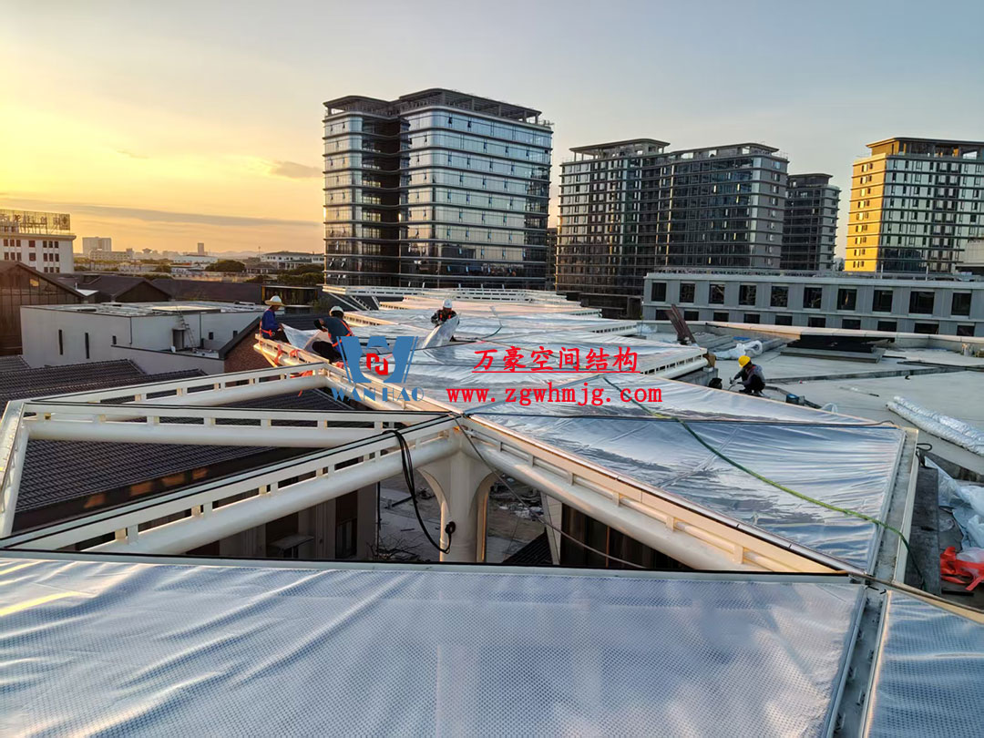 寧波江北未來(lái)城社區(qū)ETFE氣枕膜結(jié)構(gòu)項(xiàng)目