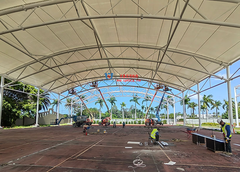 澳大利亞希望島網球中心PTFE膜屋面工程