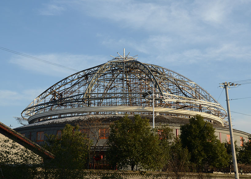 天華鄉村大舞臺異型鋼結構項目