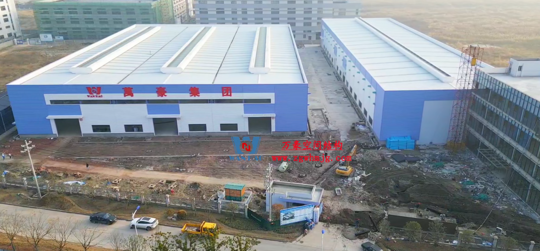 全新的鋼膜結構生產基地即將全面投入生產運營