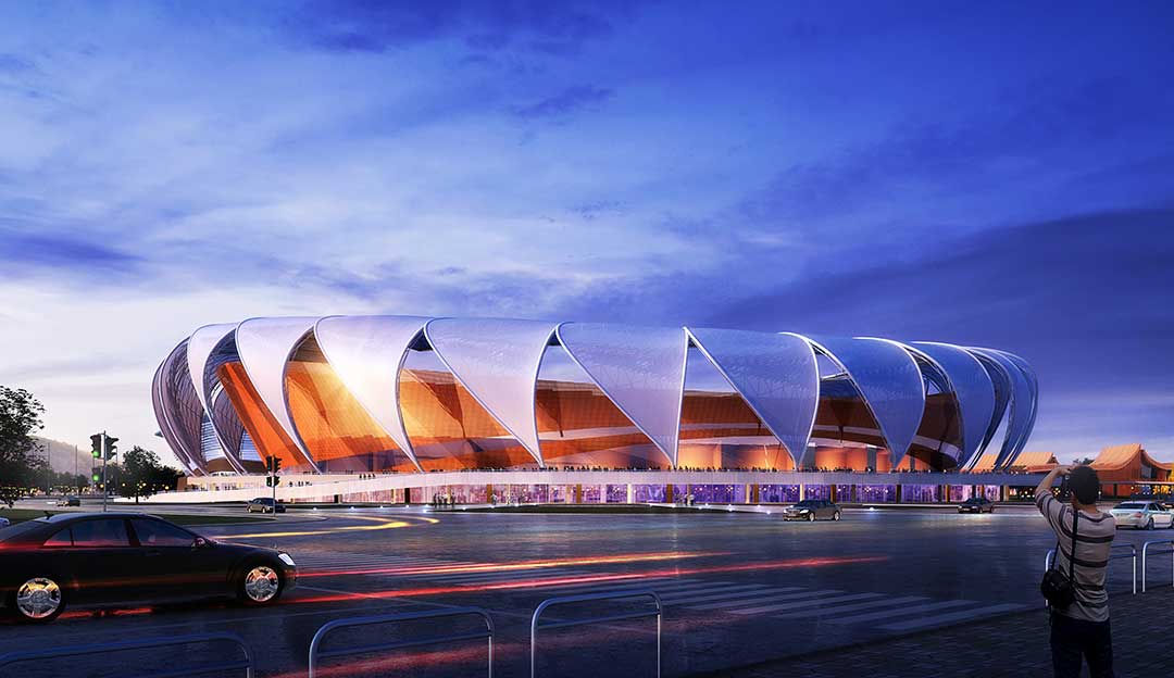 瑞麗江畔崛起新地標，文體中心進入沖刺階段！