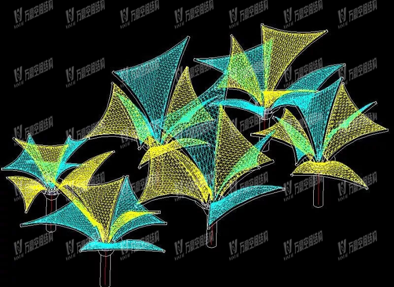 東莞市東江西岸景觀膜結構項目